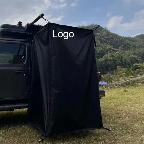 Tente de douche pop-up côté voiture – Abri de confidentialité portable instantané pour le camping en plein air, vestiaire imperméable et résistant aux UV