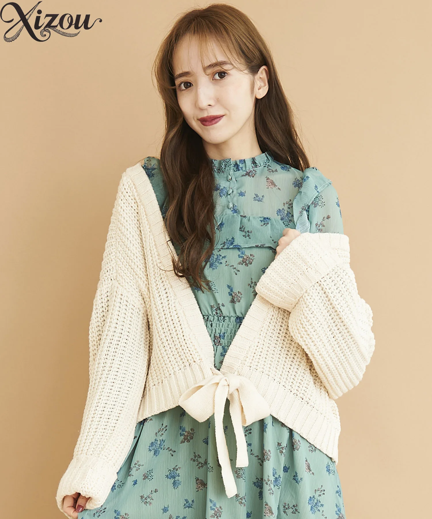 2025 Women Knitted Cardigans Sweaters Japanese Korean Long Sleeve V-Neck Tie Waist Bow Lace-Up Loose Elegant Autumn Tops