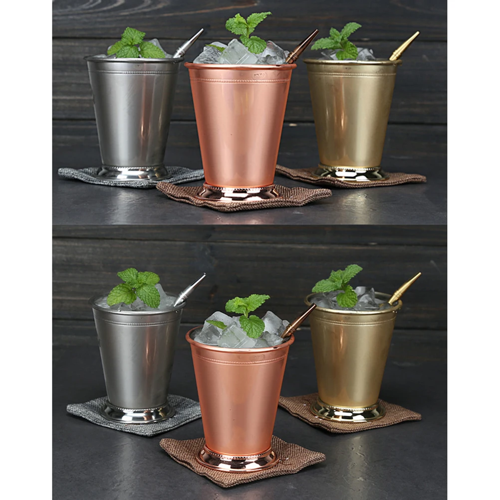 

Cocktail Glasses 400 Ml Stainless Steel Mug Beverage Drinking Toasting Elegant Design Mixed Drinks Beer Iced Tea Kitchen
