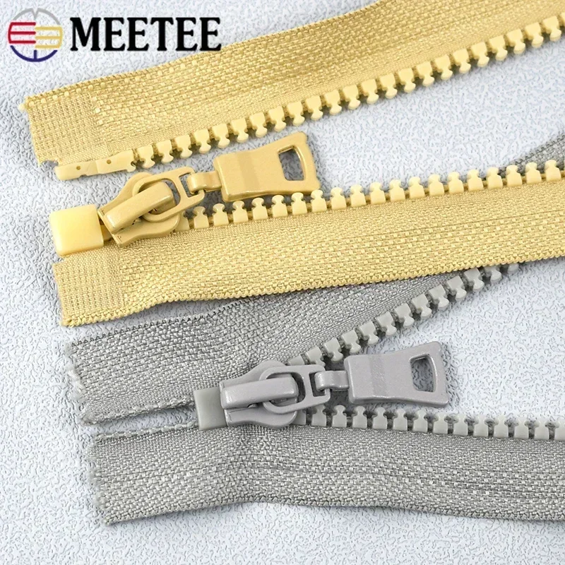 5Pc Meetee 5# Resin Zippers Close-End 15-25cm Open-End 30-80cm Zip Closure for Jacket Garment Bags Decor Zips Sewing Accessory