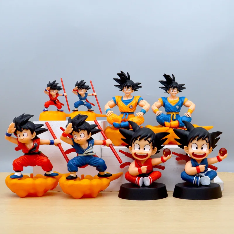 Dragon Ball Z Figure Q Ver Son Goku Somersault Clouds Kakarotto PVC Action Statue Figurine Collectible Model Doll Toy Kids Gift