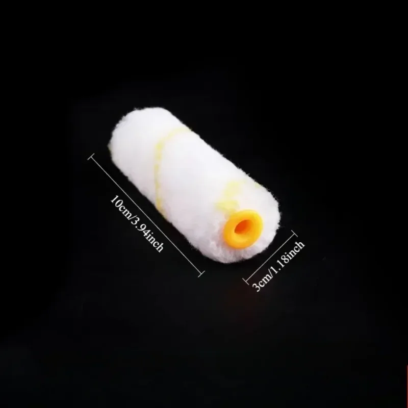 11pcs Paint Roller Kit Little finger roller brush small corner latex paint roller core small roller bracket polyester blend