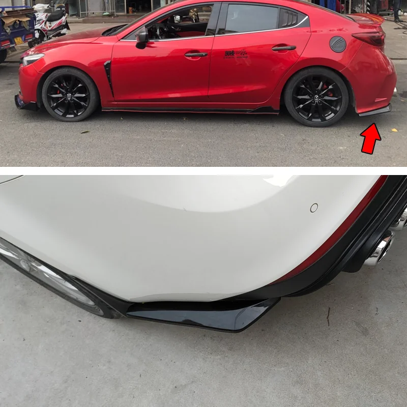 Universal For BMW Accessories E90 F20 E46 E92 For VW Golf 5 6 7 Gti Mk7 Car Rear Bumper Diffuser Splitter Scratch Protector - view 4
