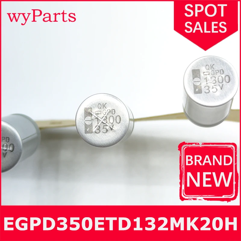 New/1Pcs EGPD350ELL132MK20H  12.5*20MM Aluminum Electrolytic Capacitors - Radial Leaded 35V 1300uF 20% Tol.