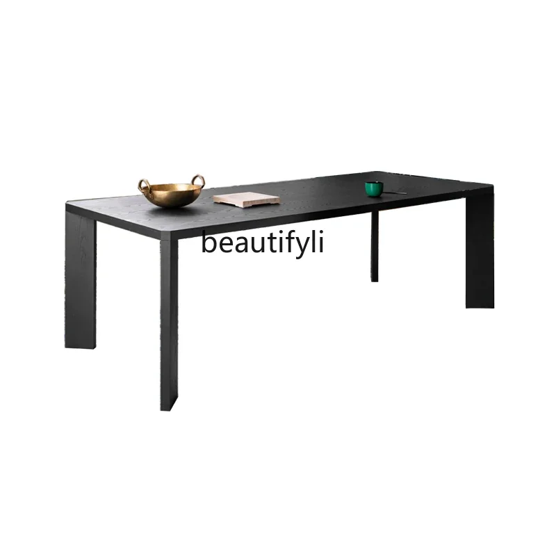 

Solid wood conference table Modern rectangular desk Worktable Fashion creative dining table