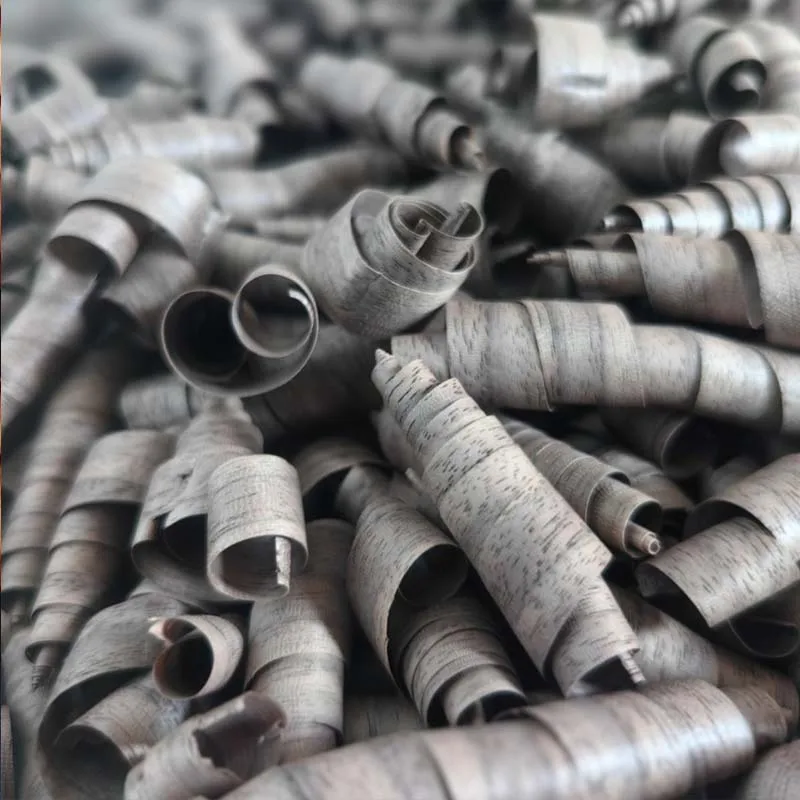 Black‑Walnut Tone Wood Curls Curly Wood Shavings Kids DIY Handcraft Wood Wool for Kindergarten Craft Workshop Creation Decor