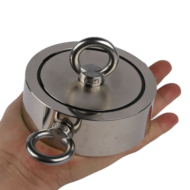 Round Neodymium Fishing Pot Shape Super Strong Magnet Fishing Kit Household Sundries Salvage NO MOQ Silver Pot / Cup Shape