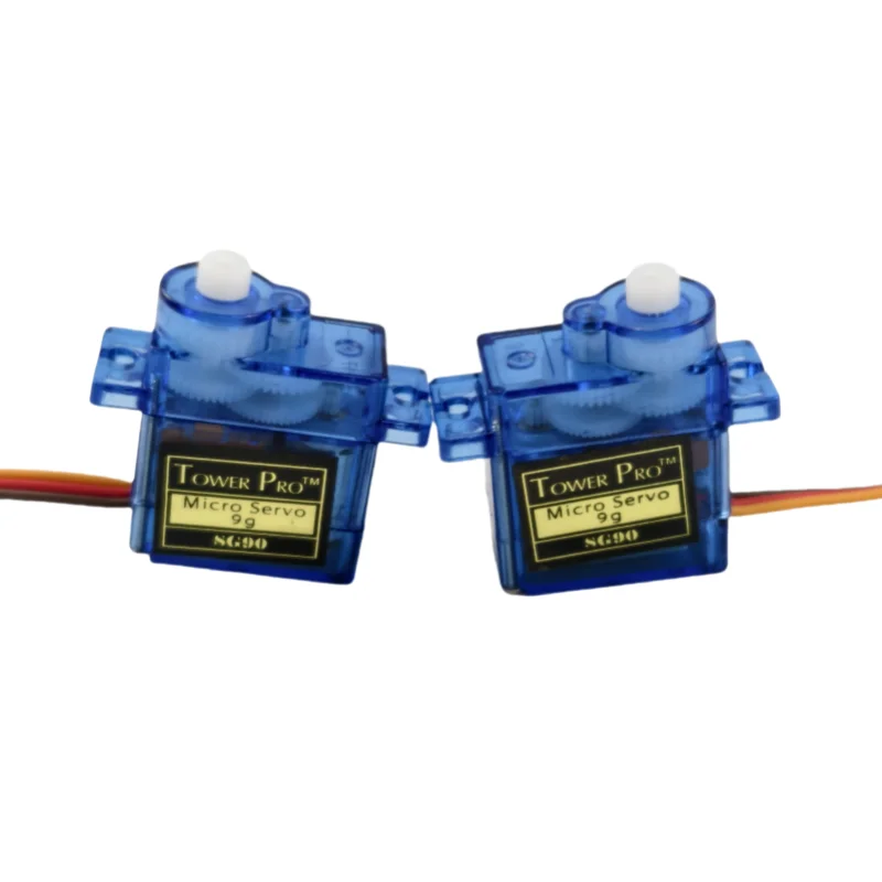 2PC SG90 Micro Servo Motor Set 9g 90/180 Degree Plastic Mount for RC Car Airplane Arduino UNO DIY Kit without Metal Gear