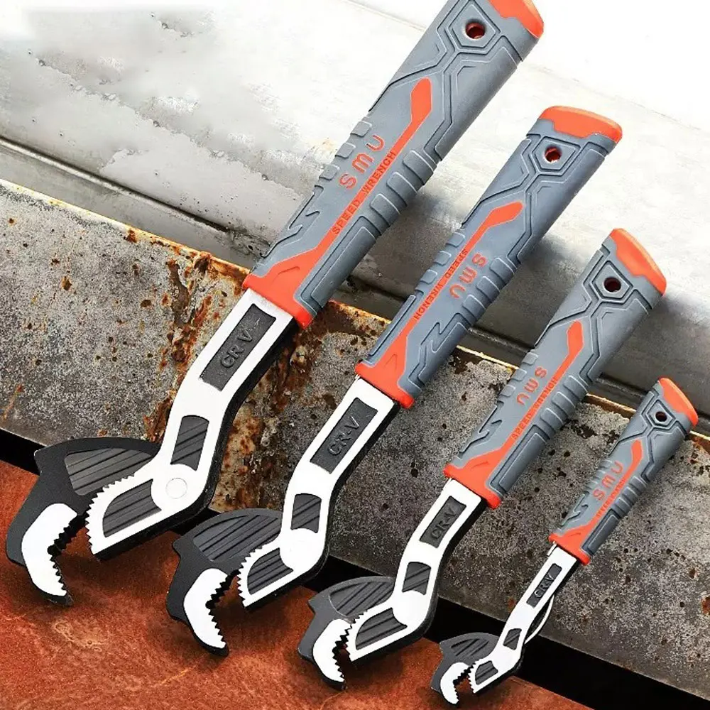 Universal Multifunctional Self-Locking Pipe Wrench Adjustable Open industrial Grade Wrench Hardware Grip Hand Tools