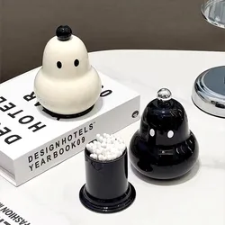 Toothpick Box Creative Pear Shaped Dental Floss Cotton Swab Storage Box Toothpick Can Acrylic Material Dust Proof Moisture Proof