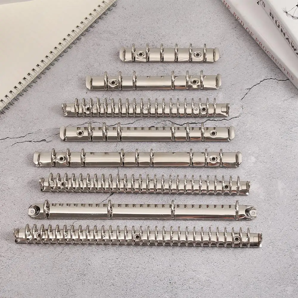 

1Pc Loose Leaf Binder Clip DIY Loose-leaf File Folder Metal Notebook Binding Hoops Ring Binder Notepad Office Supplies