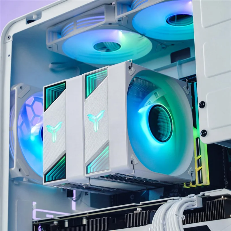 Охладитель процессора CR-3000 ARGB с двумя башмаками, радиатор с двумя вентиляторами, 7, поддержка охлаждения с высокой тепловыми трубками AM5/LGA 1700-BTFL