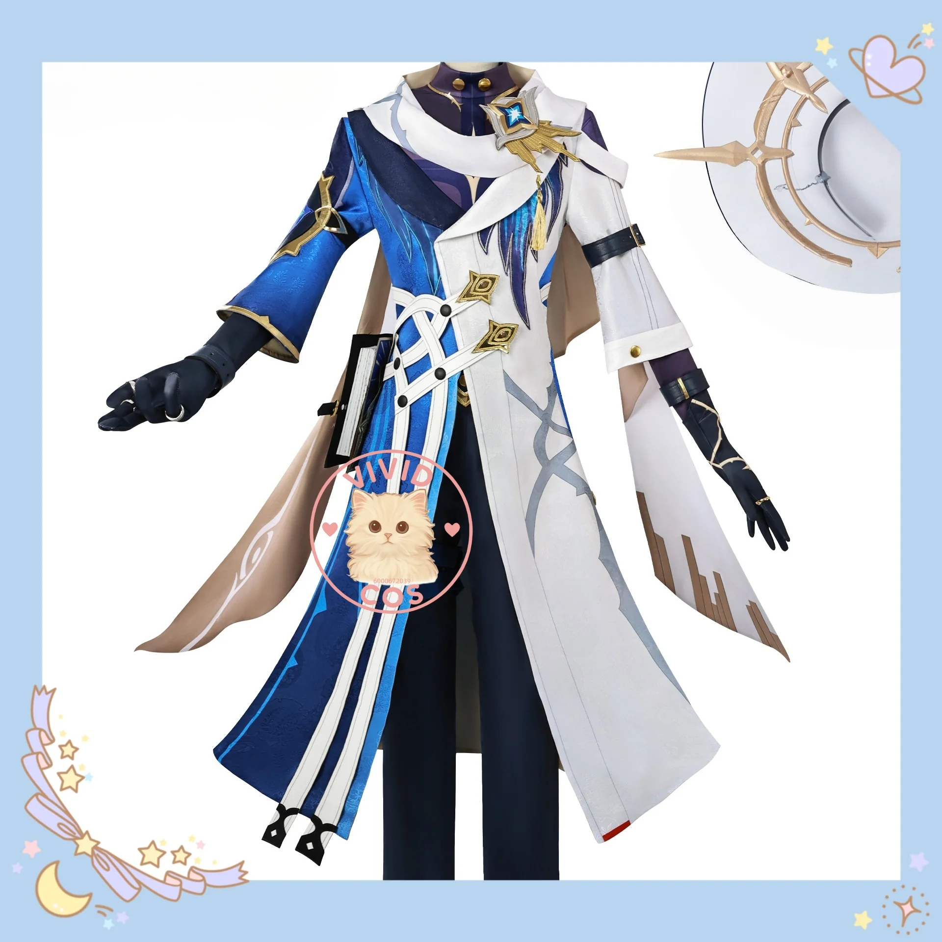

Honkai: Star Rail Sunday The Arbiter of Order Cosplay Costume Anime-style Role-play As Game Characters with Identical Outfits