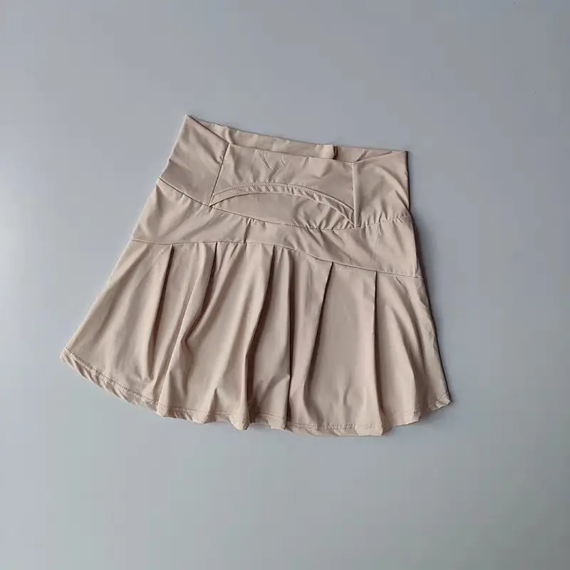 Damen Sportrock mit hoher Taille, schnelltrocknend, für Fitness, Yoga, Laufen, Tennis, Golf, Sommer-Sportröcke – Detail 11