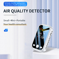 Home Travel 5-in-1 Air Quality Monitor TVOC HCHO Temperature and Humidity Measurement CO2 Detector Air Safety Detection