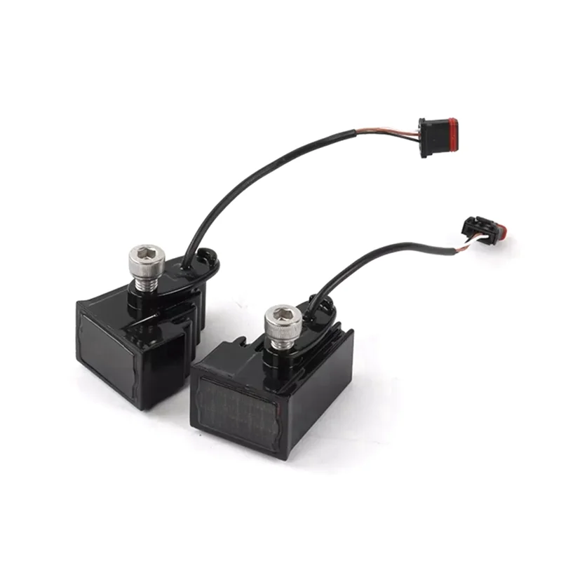 

Motorcycle LED Fairing Decorative Headlights Turn Warning Lights Tools For Softail Low Rider ST El Diablo-ABQA