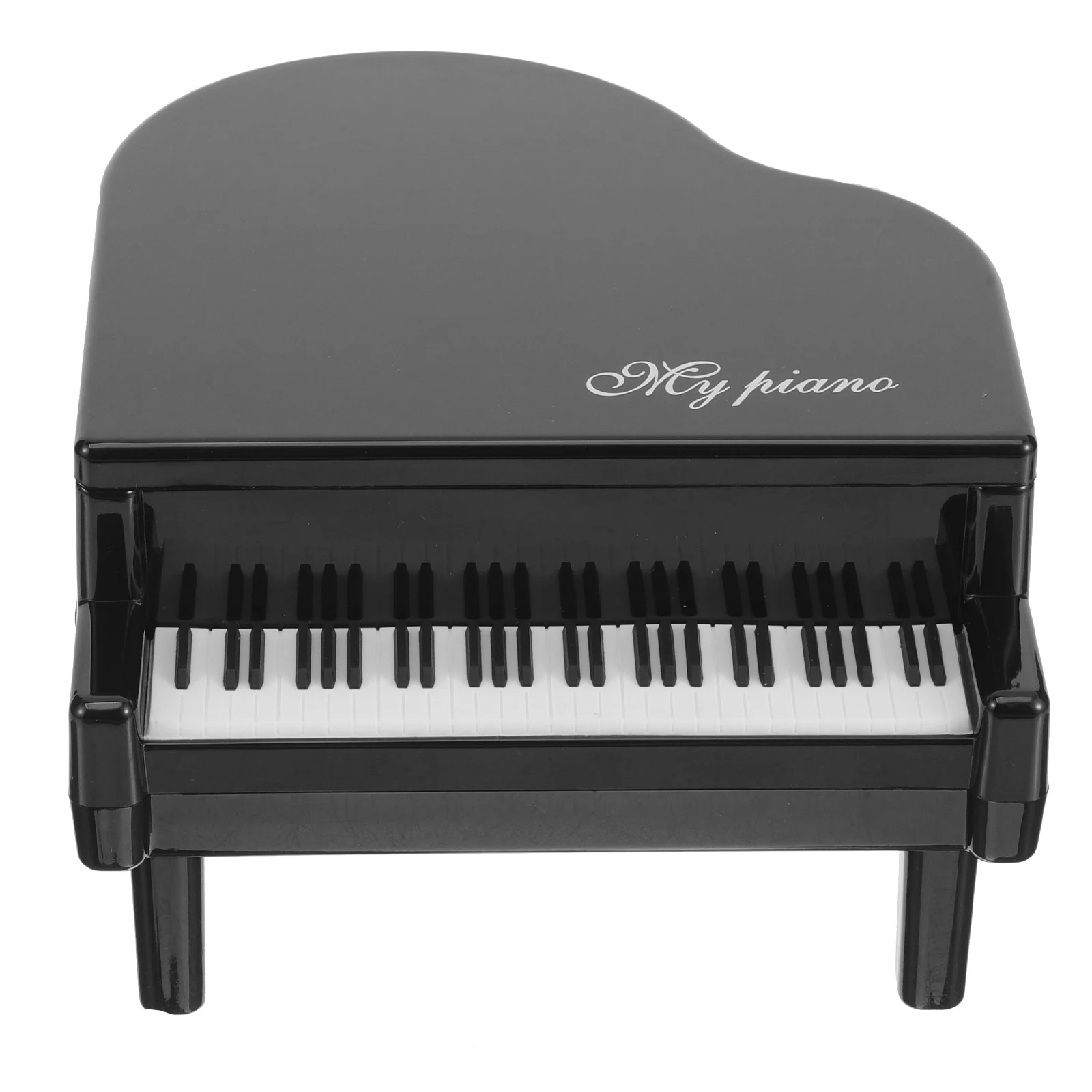 Piano Shaped Piggy Bank Plastic Coin Storage Jar For Kids Home Decor Desktop Money Container Novelty Craft Tabletop Decor