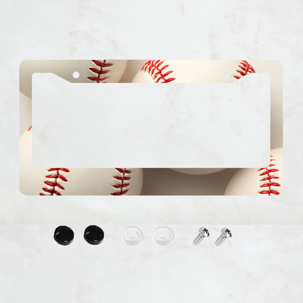 

1 шт. рамка для номерного знака с 2 отверстиями, белый алюминий, 6x12 дюймов, с винтами, стандартный размер для США, Канады, Мексики