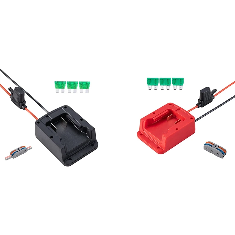 M18 18V Battery With Fuse & Wire Terminals ,Power Connector For Rc Car,Robotics,Work With For M18 1850 Li-Ion Battery