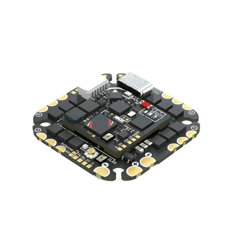 K43B FPV Flight Controller Board 36X36Mm with Service Port and Connection Labels, ELRS Ready Layout, 45A Current Class Reference
