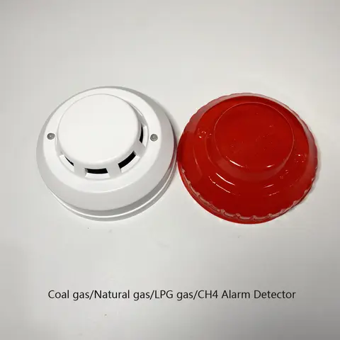 Indoor Wire Natural Gas Alarm Sensor Ceiling Combustible LPG Gas Leaking Detector For Alarm System NC Relay Signal Coal Gas