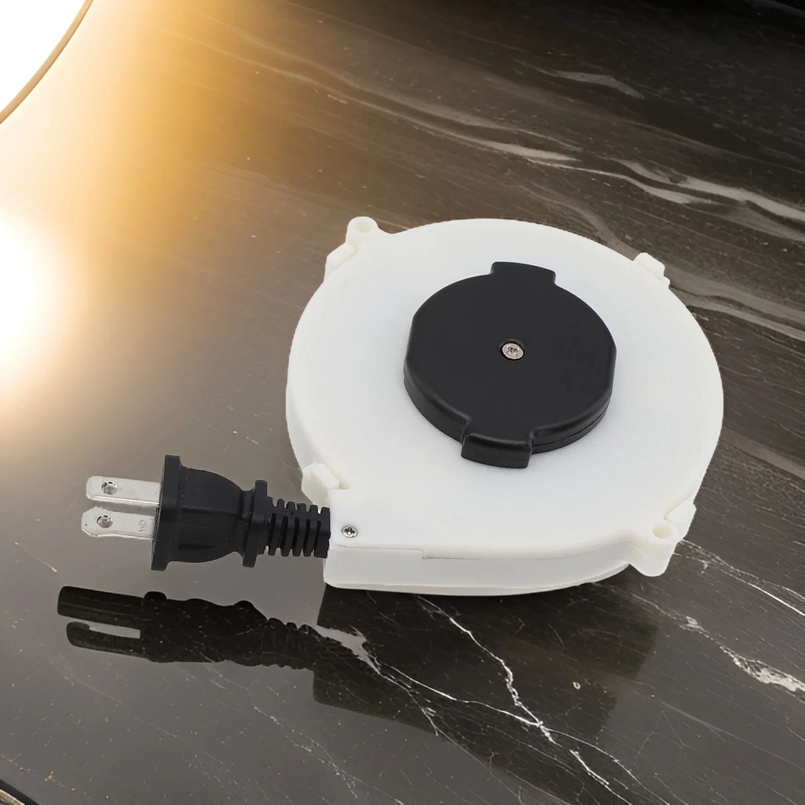 Carretel de energia para acampamento, carretel de energia retrátil automático, caixa telescópica, resistente ao desgaste, design retrátil automático, fio de pvc