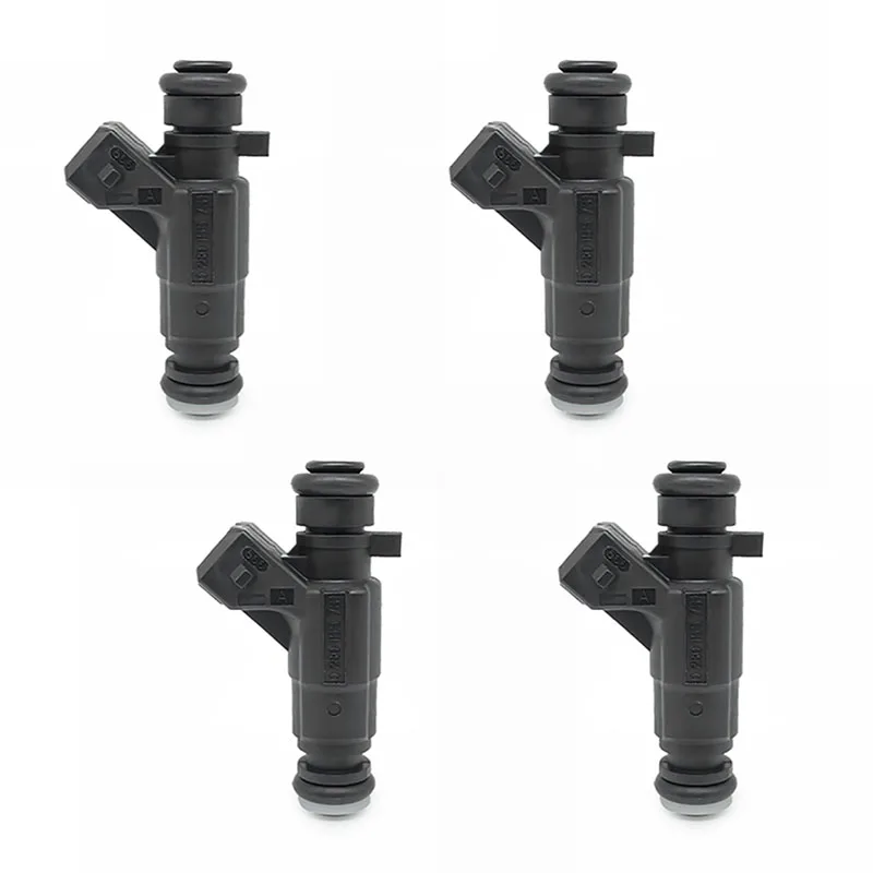 4PCS 0280155731 Fuel Injector Nozzle For Volkswagen Caddy Golf III Lupo Polo Vento Seat Ibiza II Inca Cordoba Alrosa 1.0 1.4