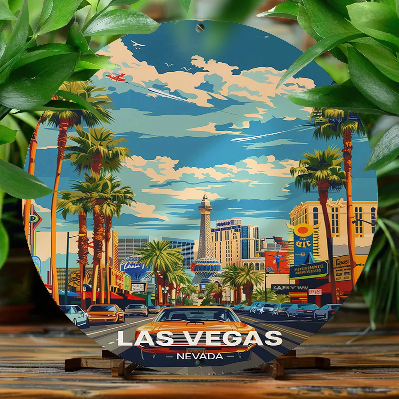 Vintage-Inspired Round Aluminum Sign - 20.32x20.32 cm, Scratch & UV Resistant with counter-Graffiti Finish - Perfect for Home, K