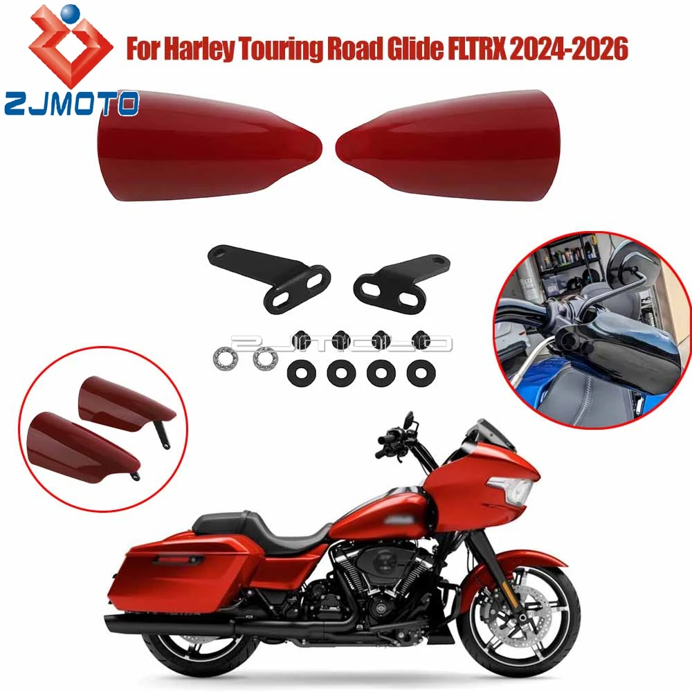 ل هارلي بجولة الطريق الإنزلاق CVO 121 FLTRXSE FLTRX 2023 ، 2024 2025 2026 دراجة نارية اليد الحرس حامي المقود درع غطاء