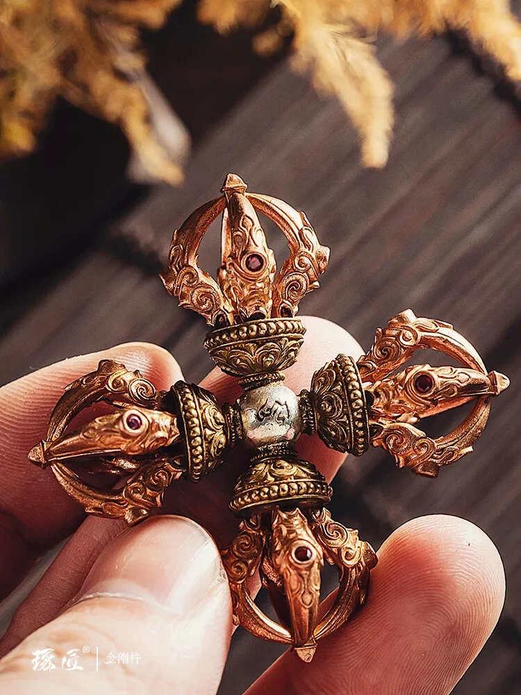 Copper Ornaments Monster Subduing Club Men's Pendant Household Hand Pieces Pestle Car Pendant