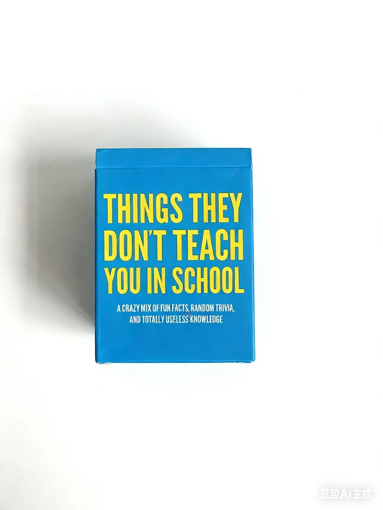 Las cosas no te ensancias en la escuela. Interesante juego de mesa de preguntas con conocimiento en frío, 110 cartas que contienen 440 preguntas y respuestas.
