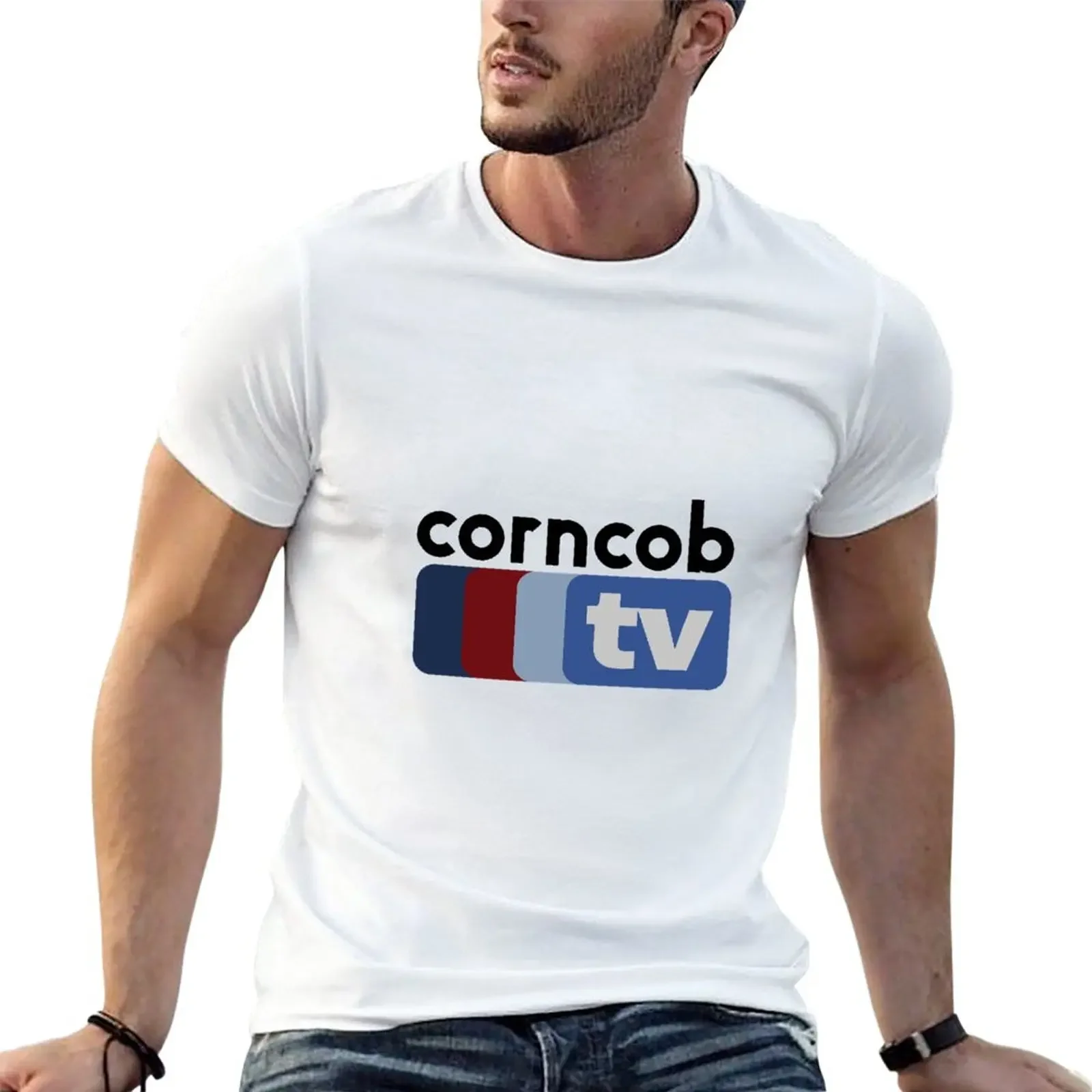 Corncob TV T-Shirt summer tops anime vintage clothes mens workout shirts