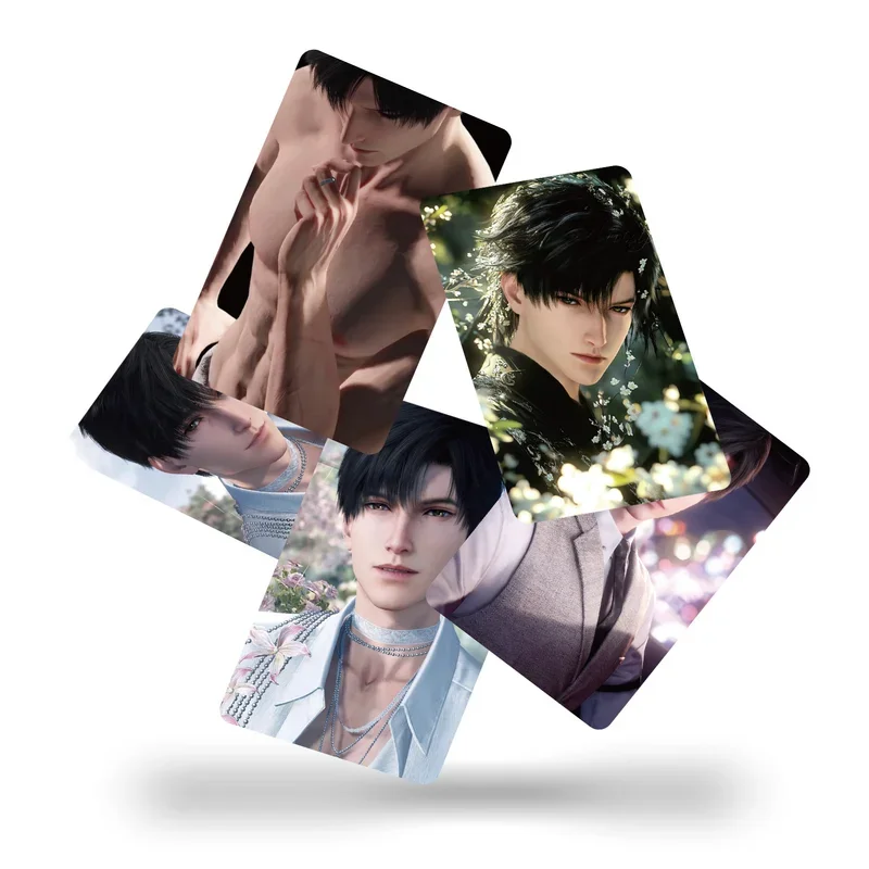 55 Pcs/Set Game Love And Deepspace Zayne Rafayel Qín Chè Lomo Card Character Laser Photo Card Fans Collection Gift