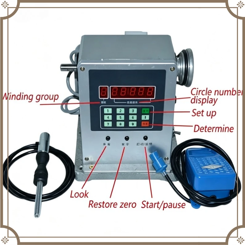 Electronic Winding Machine 220V Electronic Coiling Machine Winding Diameter 0.03-0.35mm 1PC