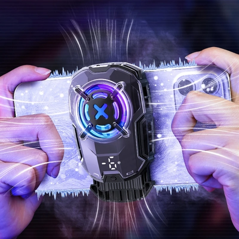 High Capacity Battery Power Phone Coolers Mobile Gaming Radiator With Even Heat Distribution Suitable For Live Streaming