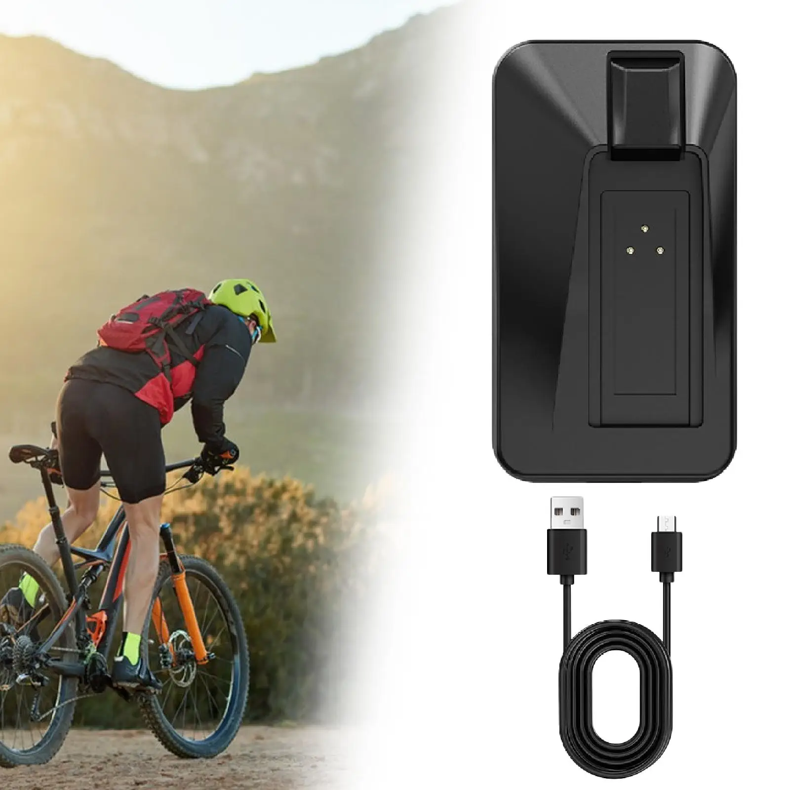 

Battery Charger Cycling Accessories Outdoor Portable Traveling with Cable