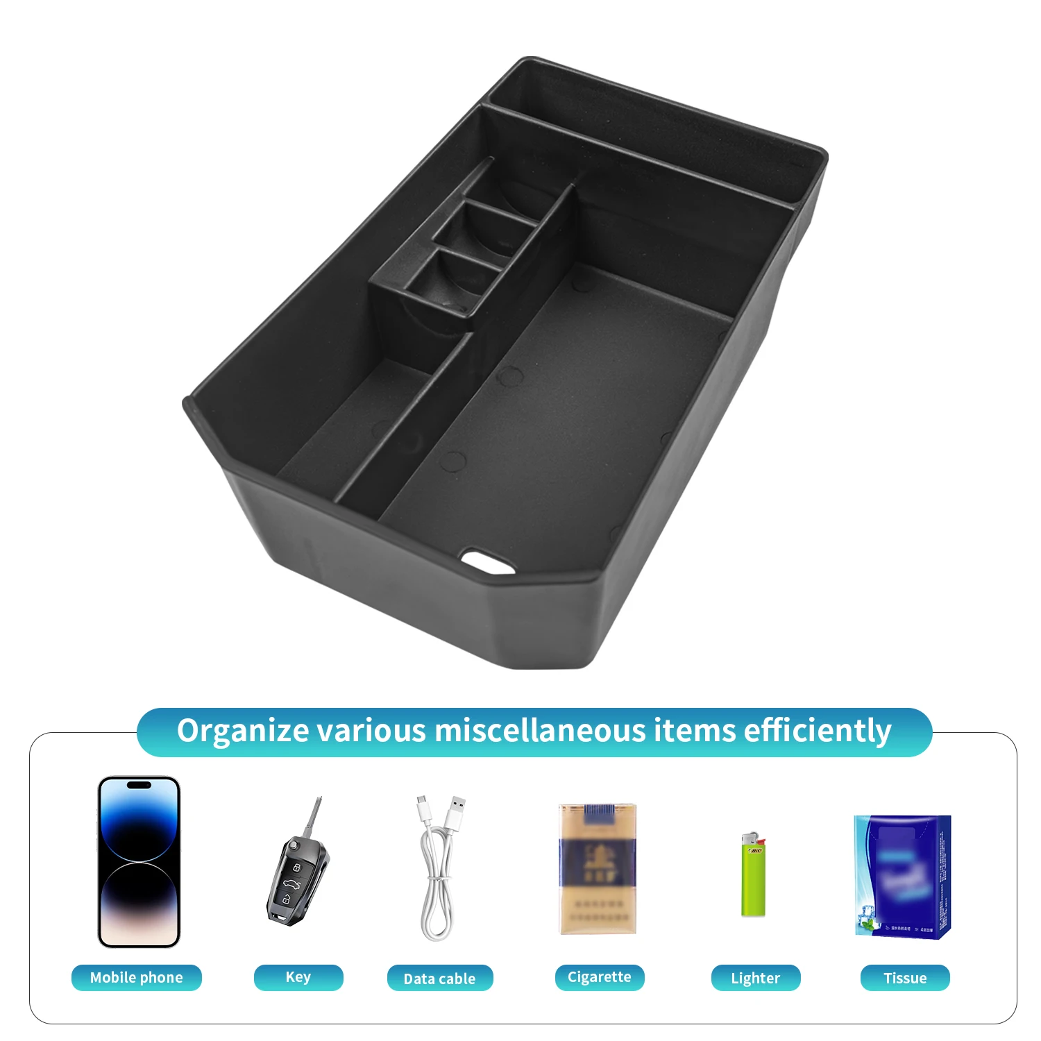 

Applicable to 2022 and later BMW ix Center Console Armrest Storage Box Interior Modification Accessories car tools