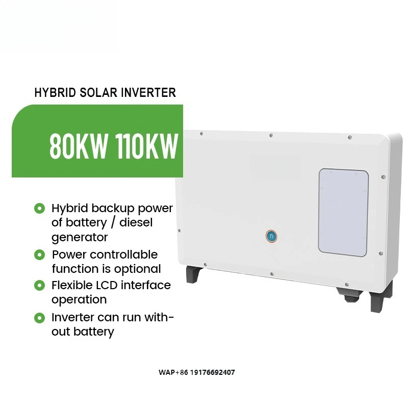 The IP66 Three-phase 80KW-110KW 400V Solar Grid-connected Inverter withMPPT Function and High Efficiency