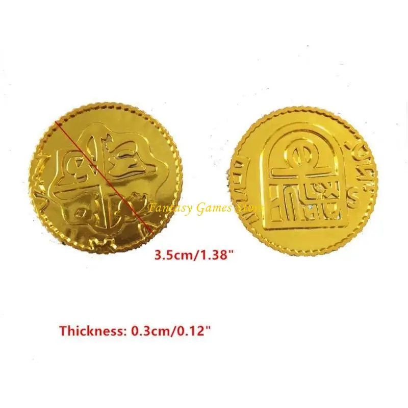 القراصنة العملات المعدنية البلاستيكية المنزل عيد الميلاد الديكور الأطفال الحفلات اللوازم اللعبة