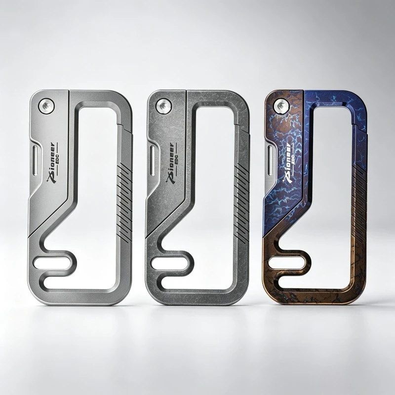 titanium-alloy-edc-portable-keychain-mini-utility-cutter-quick-release-backpack-clip-hook-premium-outdoor-edc-key-holder