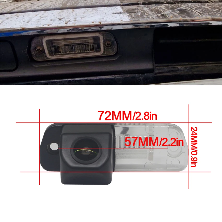 CCD Car Reverse Rear View Camera Fisheye For Mercedes Benz R ML GL Class R300 350 500 ML350 W164 GL450 W220 W209 W219 2006~2015