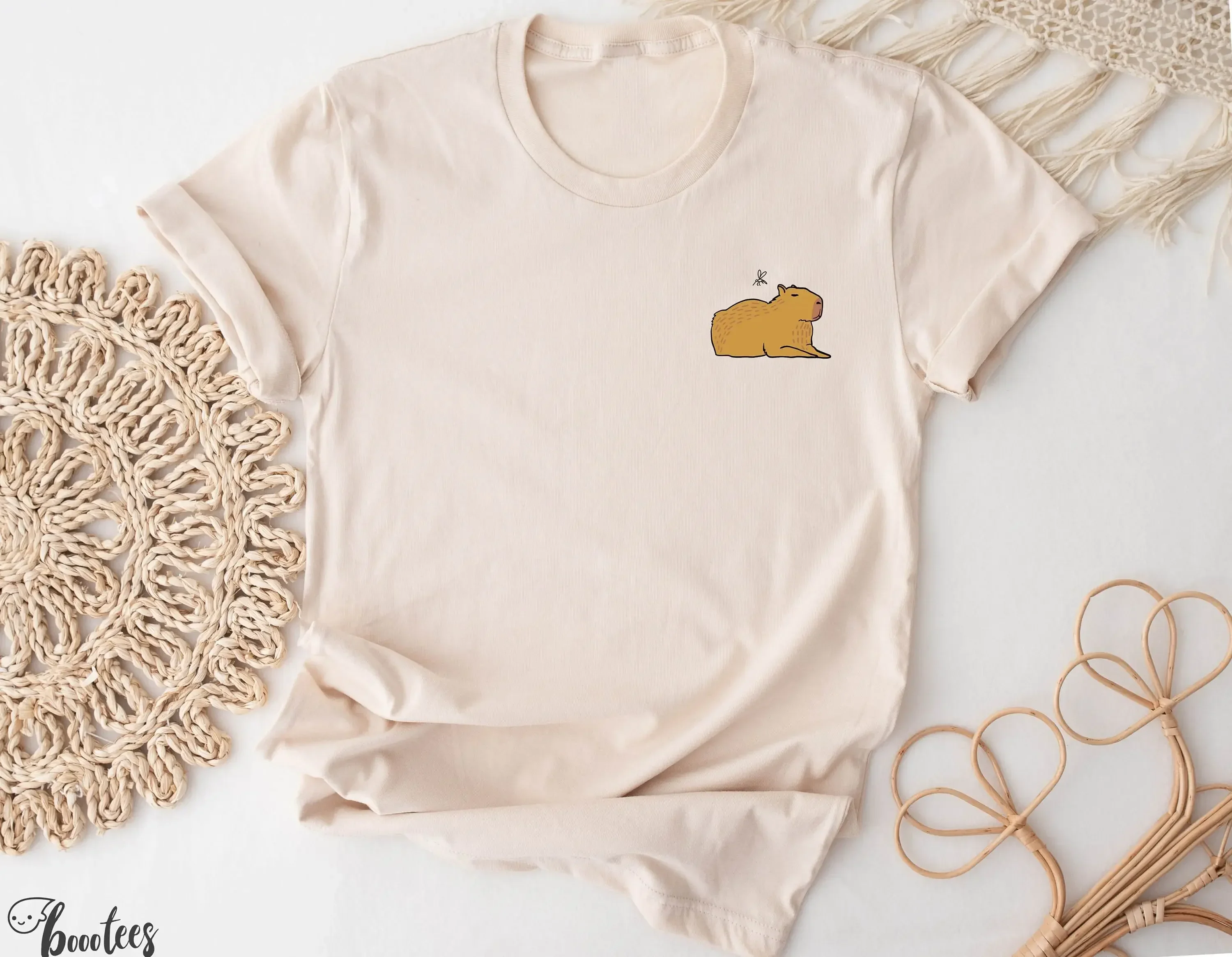 Capybara Pocket T Shirt Idea For Animal Lovers Wildlife Present Wild Natural Animals Rodent