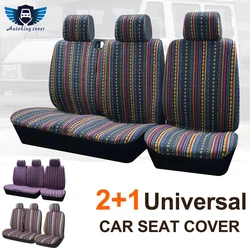 2+1 Universal Striped Color Car Seat Covers For Iveco Daily For Ford Transit For Sprinter 02 For  An Opel Vivaro 2006