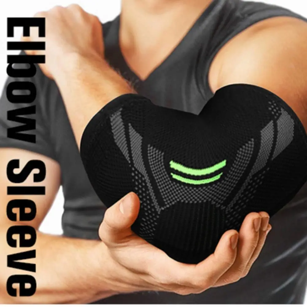 Elastic Breathable Elbow Protection Basketball Volleyball Highly Compression Elbow Pads Elbow Brace Arm Sleeve Elbow Support