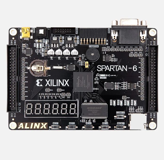 ALINX Black Gold FPGA Development Board  Xilinx Spartan-6 XC6SLX9 FPGA Starter Learning Board AX309