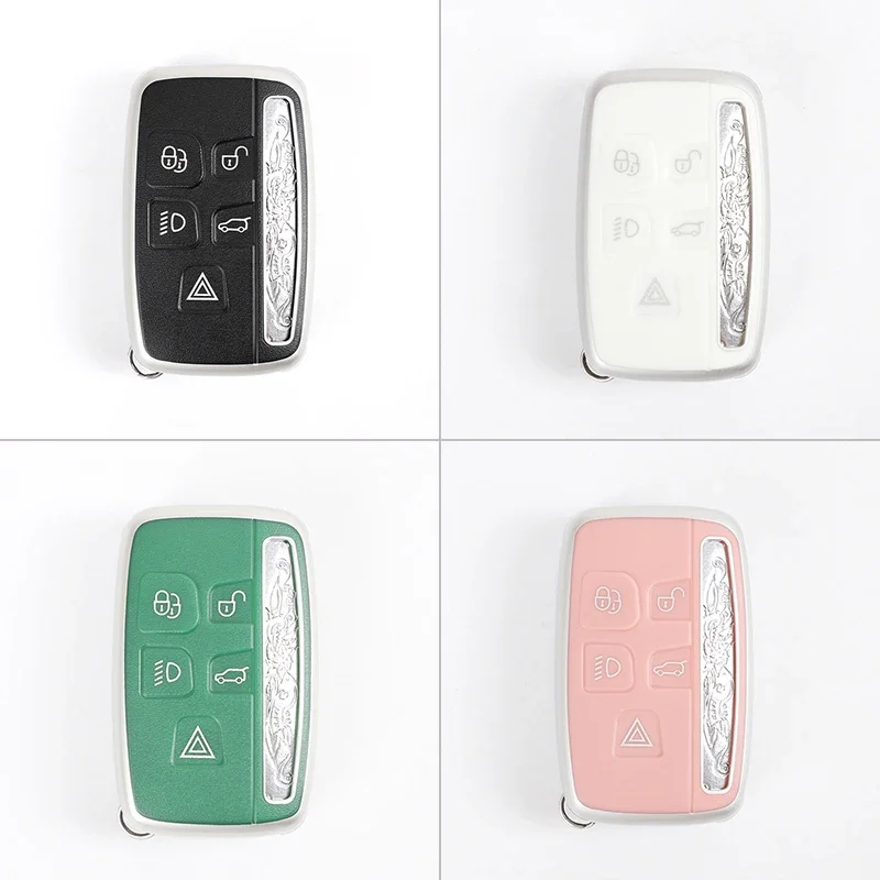 For Land Rover Range Rover Sport Evoque Velar Vogue Discovery 4 Freelander 2 for Jaguar TPU Car Key Fob Case Cover Protector