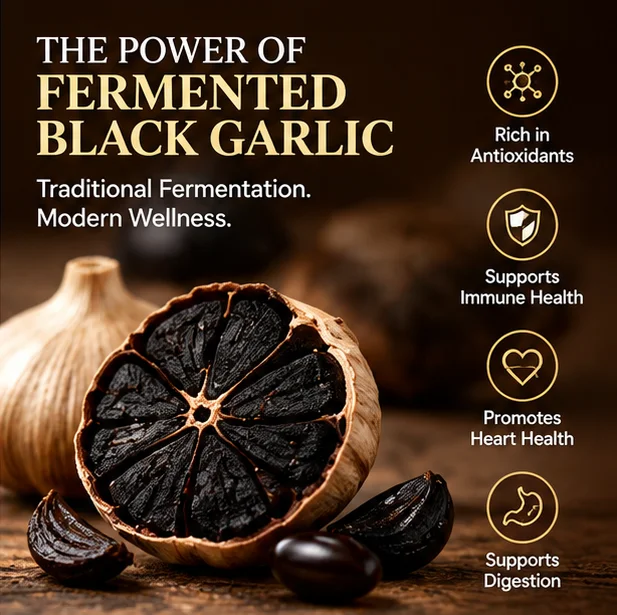 Fermented Black Garlic Extract with CoQ10 Ubiquinol Softgels,Dietary Supplement,Daily Herbal Support Softgels for Adults