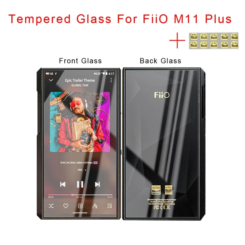 Tempered Glass Screen Protector Film For FIIO M11 Plus