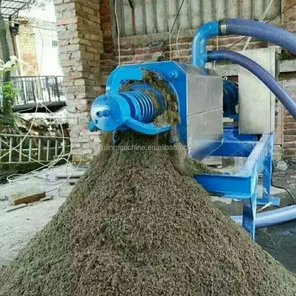 Sludge extruder dryer Cow Dung Squeezing manure Dewatering Machine