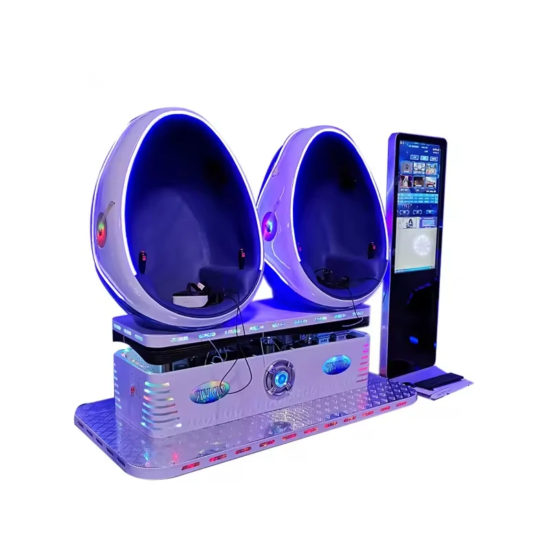 9D VR Egg Chair Simulator Virtual Reality Game Machine for Sale 220V Amusement Simulator With Coin Payment for Racing